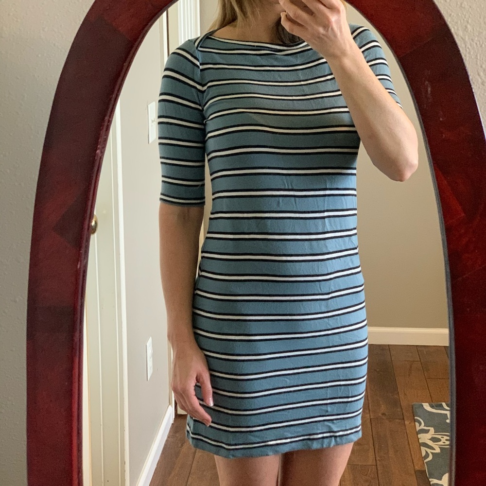 Cute stripe summer knit dress